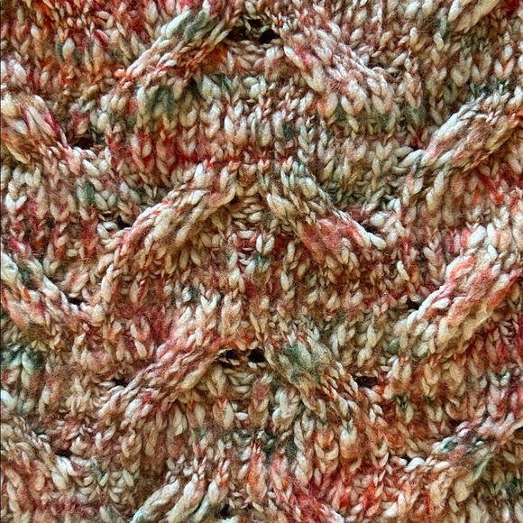 Talbots crewneck wool blend fall sweater women’s large open knit detail​ - Picture 7 of 7